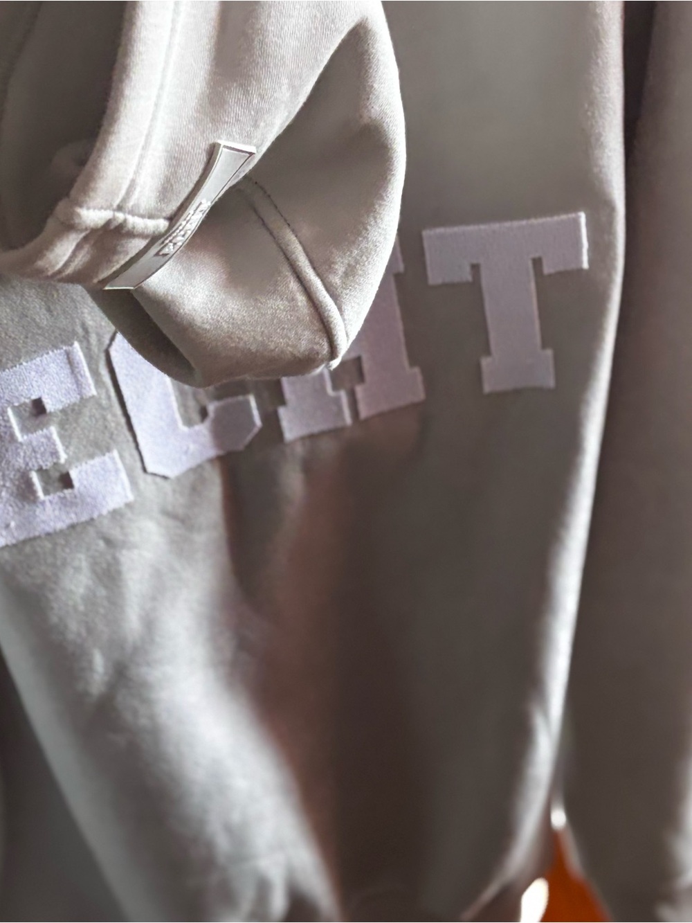 ECHT Men's Crewneck Sweatshirt in Light Gray with White Lettering